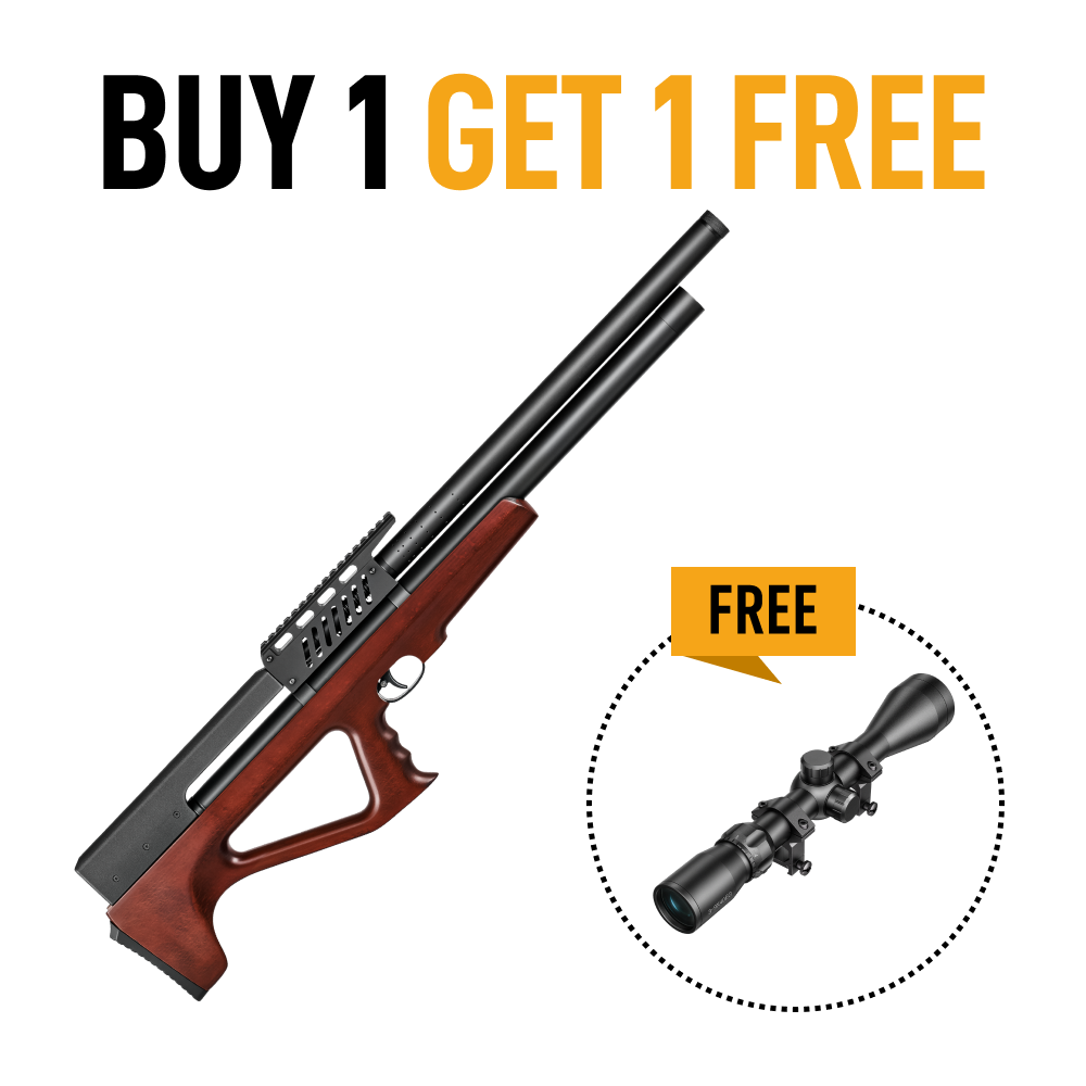 【BUY 1 GET 1 FREE SCOPE】9 Pellet .22/.25 Cal PCP Air Rifle & 3-9x40 Rifle Scope