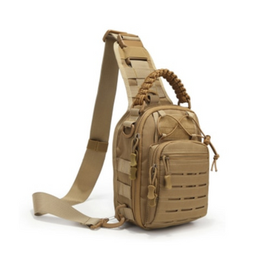 Tactical Sling Backpack - Chest Pack Daypack For Hiking, Camping, Range | 600D Polyester Lightweight Pack, 10L Capacity