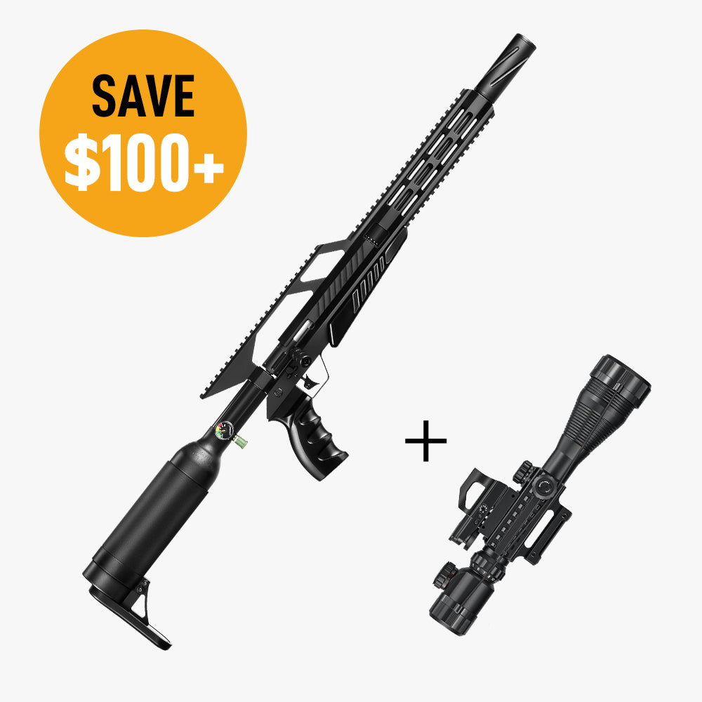 .22 Cal PCP Pellet Gun Air Rifle &4-16*50mm Rangefinder Scope Bundle: Save $105!