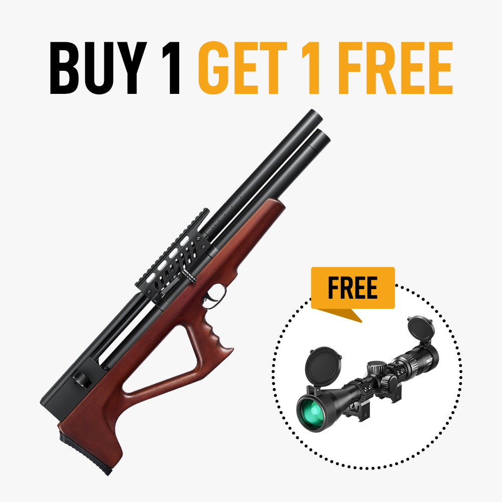 【BUY 1 GET 1 FREE SCOPE】9 Pellet .22Cal Bullpup PCP Air Gun & 3-9x40 Multicoated Scope