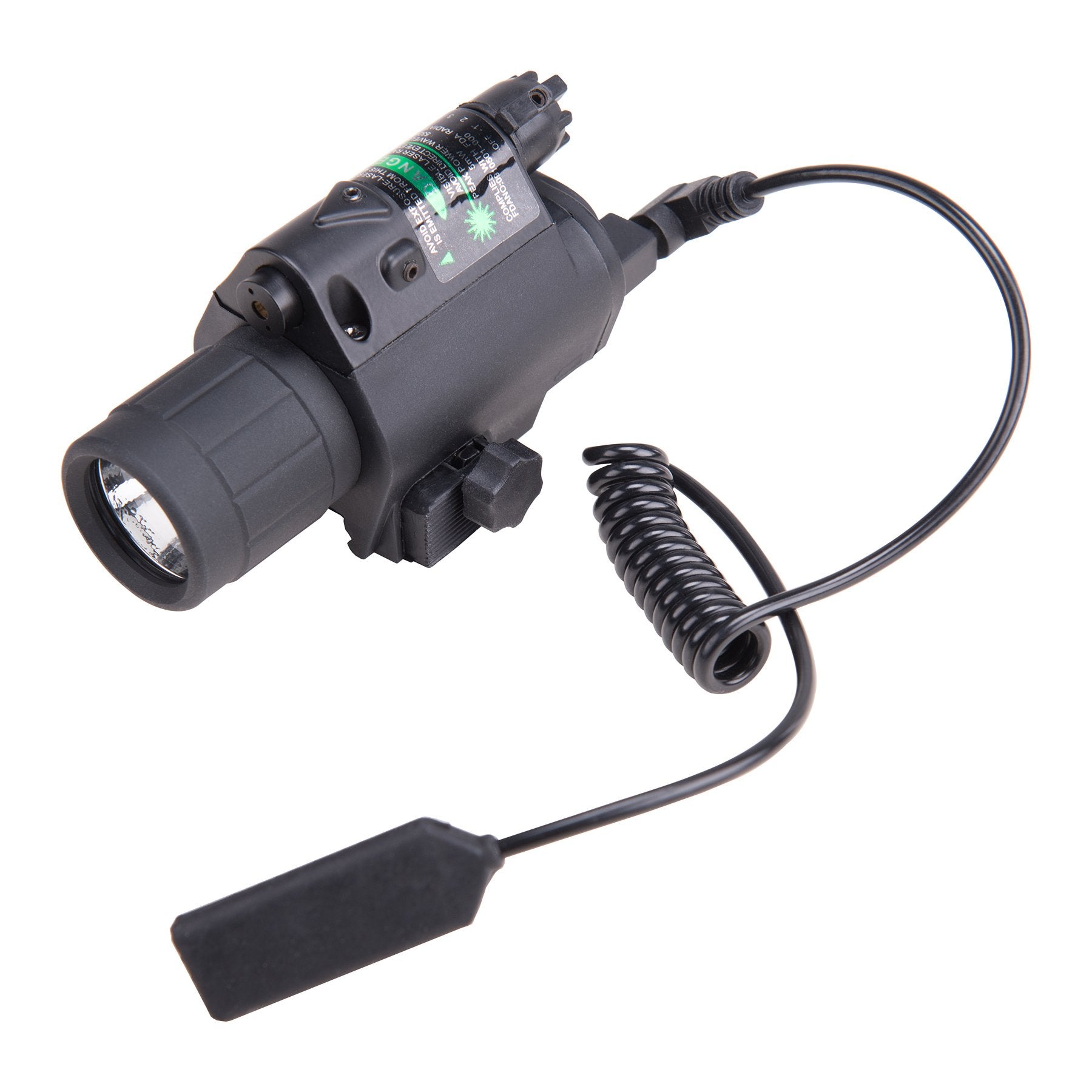 Q5 Rail-Mounted Tactical Flashlight with Green Laser