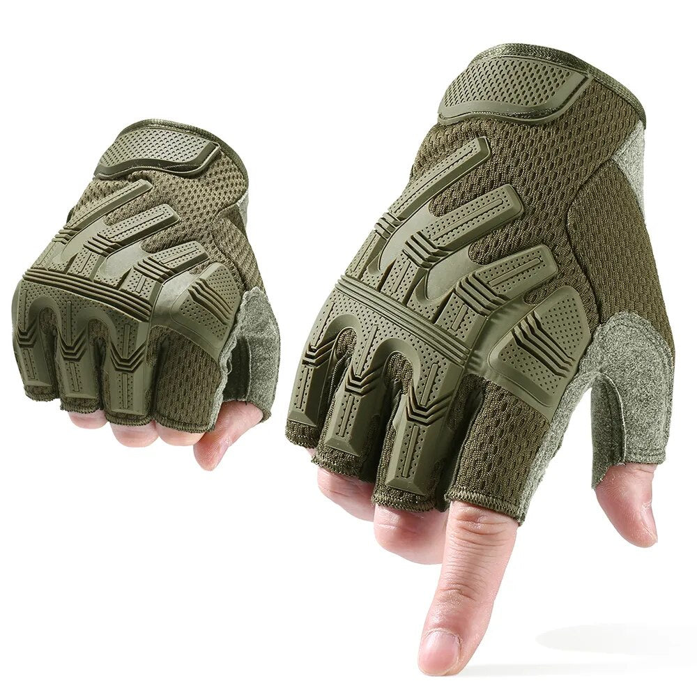 JAWSEU Militaire tactische vingerloze handschoenen voor heren, voor motorfiets, airsoft, militaire handschoenen voor motorfiets, jacht, fietsen, schieten, wandelen, kamperen, MTB-handschoenen JAWSEU Militaire tactische vingerloze handschoenen voor heren, voor motorfiets, airsoft, militaire handschoenen voor motorfiets, jacht, fietsen, schieten, wandelen, kamperen, MTB-handschoenen