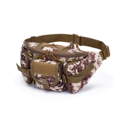 600D Nylon Tactical Waist Bag Waterproof for Outdoor Trekking Fishing Hiking Camping