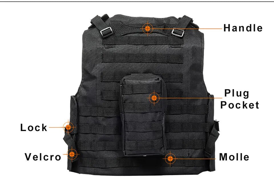 Tactical Vest, Molle Combat, Outdoor Clothing Hunting