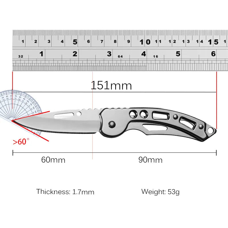 Tactical Pocket Knife, Full Length 15.1CM