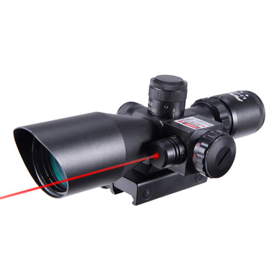 2.5-10x40mm Mil-dot Rifle Scope, Red&Green Illumination, Red Laser Success