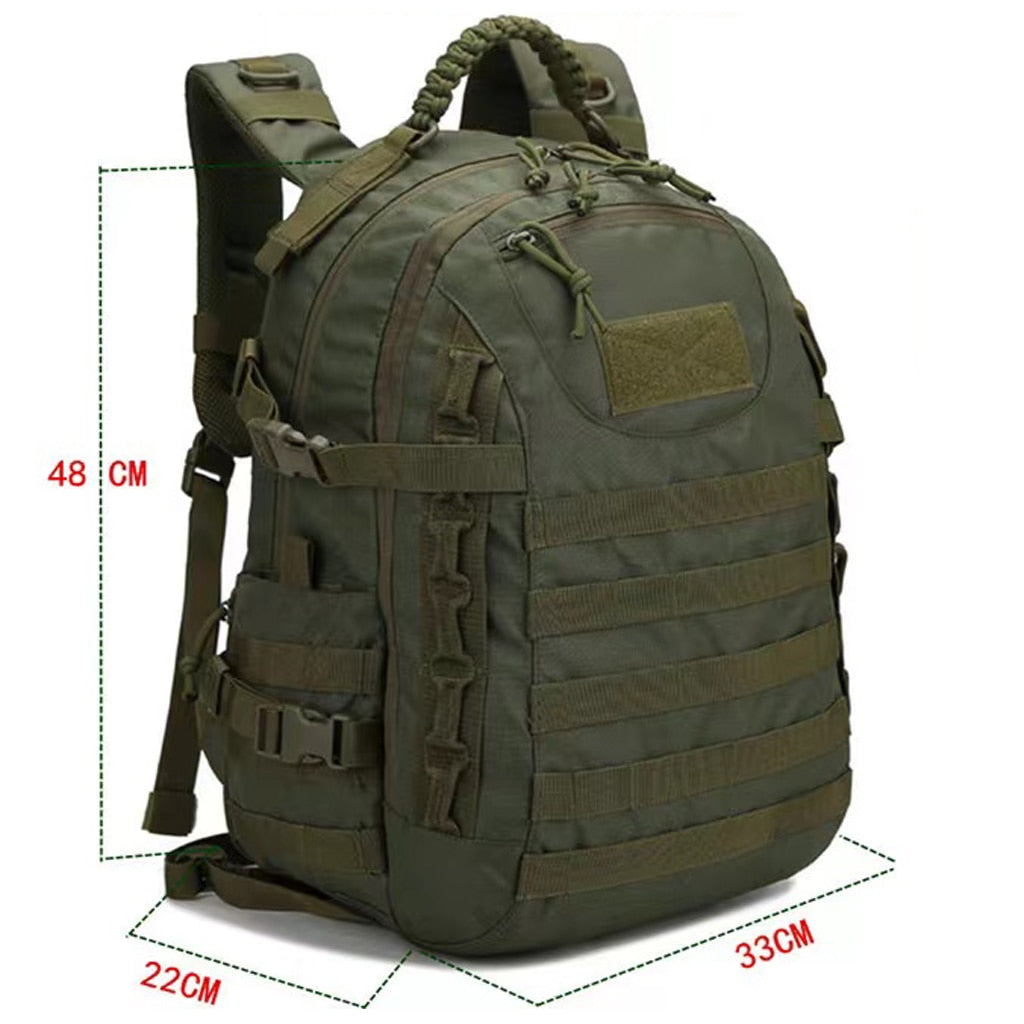 Tactical Backpack 35L Waterproof for Trekking Fishing Hunting Camping