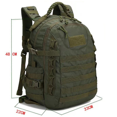 Tactical Backpack 35L Waterproof for Trekking Fishing Hunting Camping