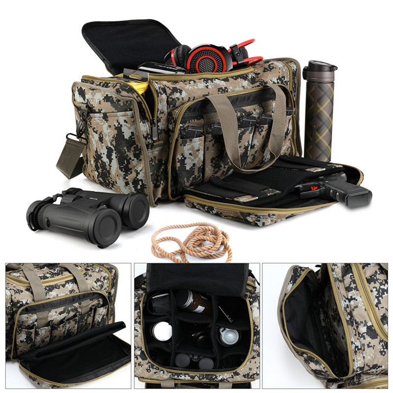 Nylon Tactical Range Bag Waterproof for Trekking Fishing Hunting Camping