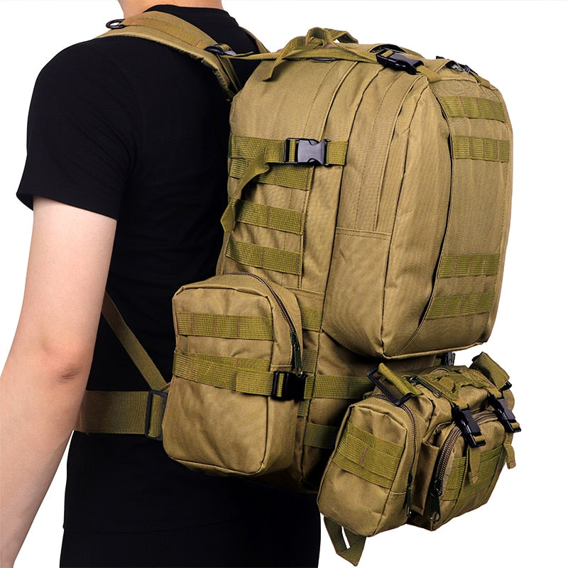 Waterproof military outlet backpack