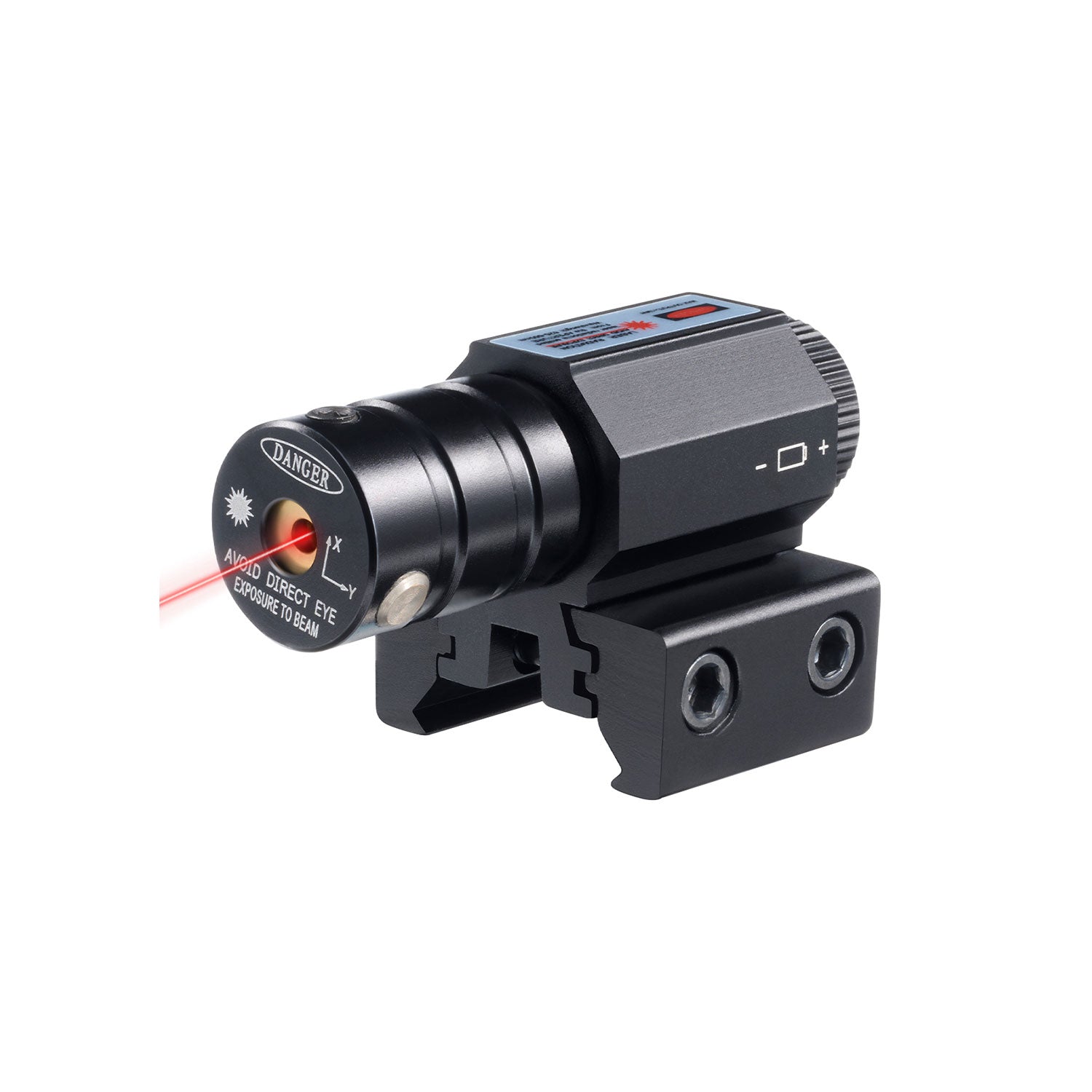 Tactical Red Laser Sight with Mount and Batteries for Picatinny Weaver Dovetail Rails