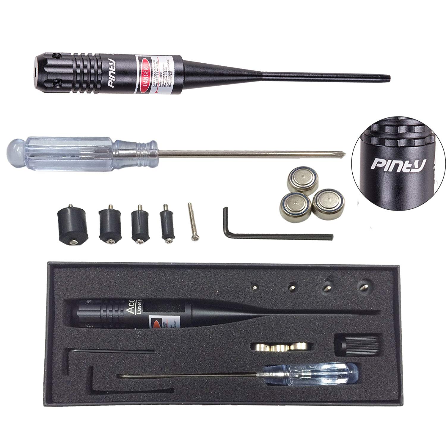 .22mm - .50mm Laser Bore Sighter/Bore Sight Kit-laser bore sight kit multiple caliber 
