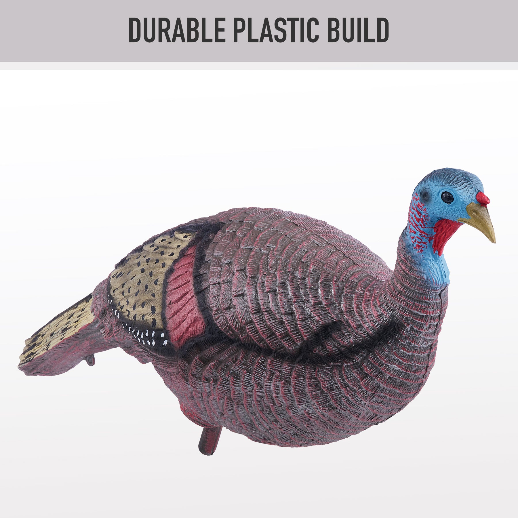 1.3 lb Realistic Standing Turkey Decoy, Hunting Accessory for Turkey Hunters