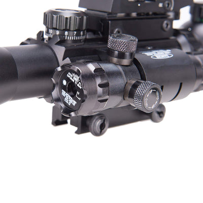 Pinty 3 in 1 Rifle Scope 4-12x50mm EG Rangefinder/Red&Green Reflex Sight/Green Dot Laser Sight