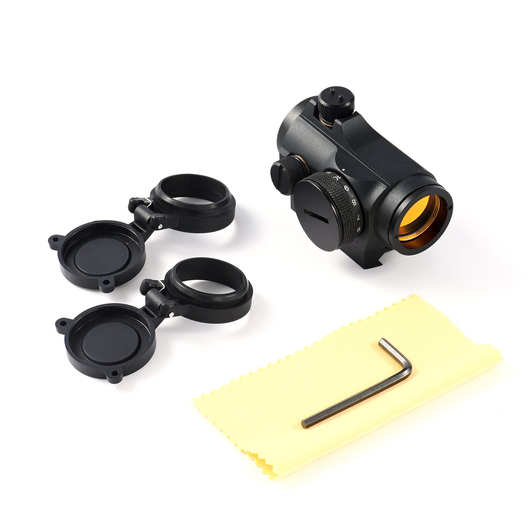 1x22 Red Dot Sight, Micro Reflex Sight 3 MOA Rifle Scope with Fogproof 22mm Objective Lens for Standard Picatinny or Weaver Rail, Battery Included, Black