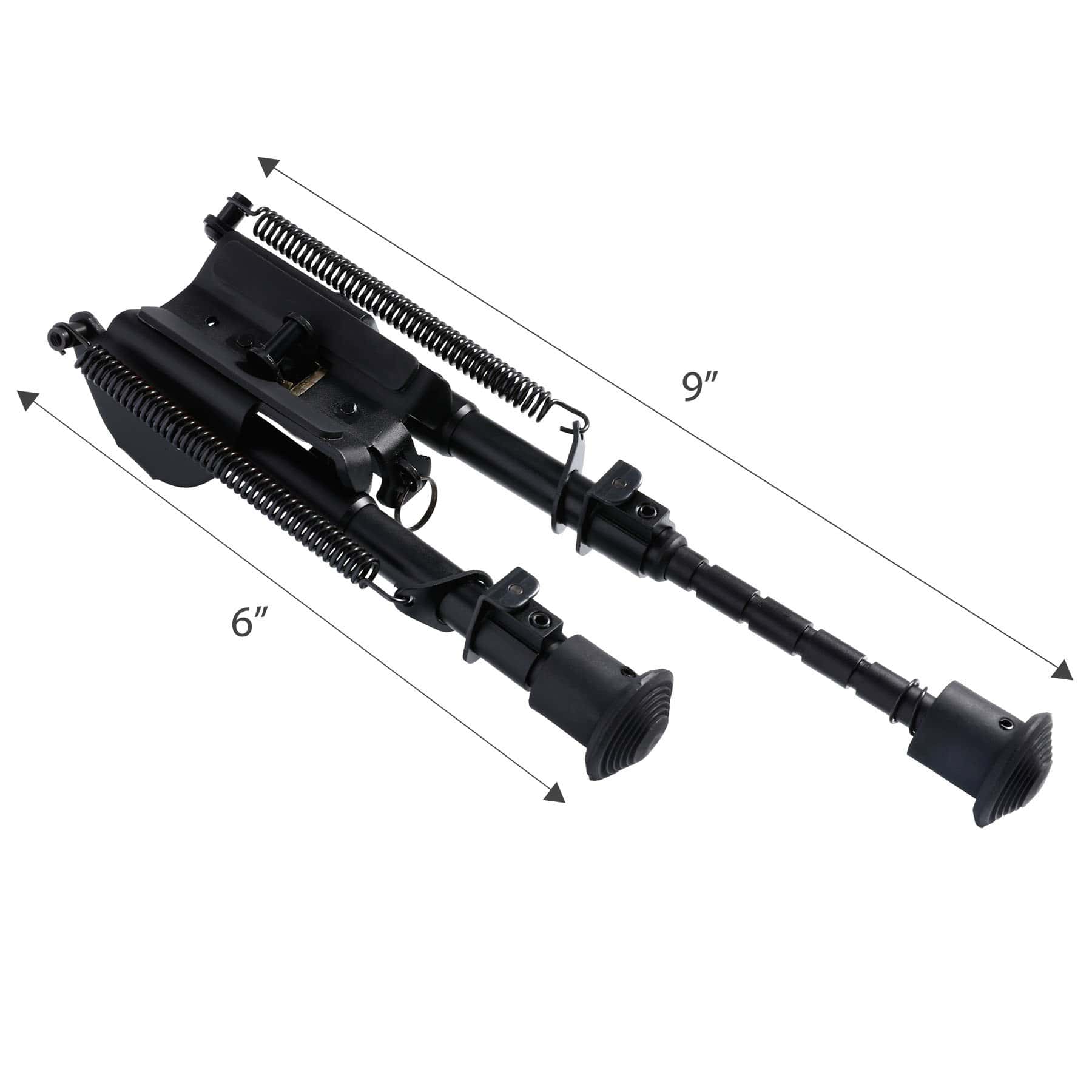 Picatinny Rail System Adjustable Bipod (6''-9'') | PINTY