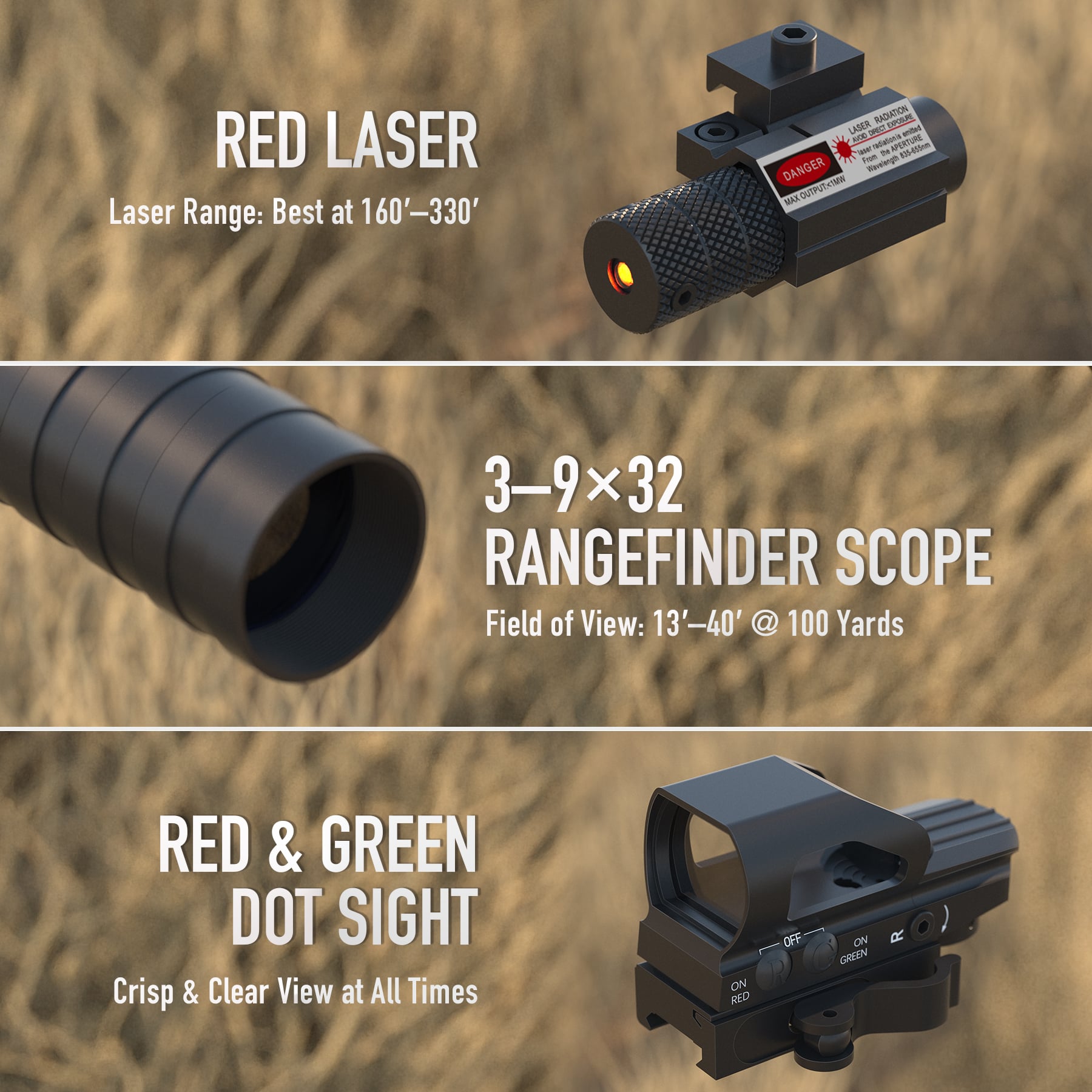 Pinty--Rifle-Scope-3-9x32mm-EG-Rangefinder4-Reticle-Red-_-GreenRed-Dot-Rifle-Scope-Combo-Pinty--Rifle-Scope-3-9x32mm-EG-Rangefinder4-Reticle-Red-_-GreenRed-Dot-red laser-green laser