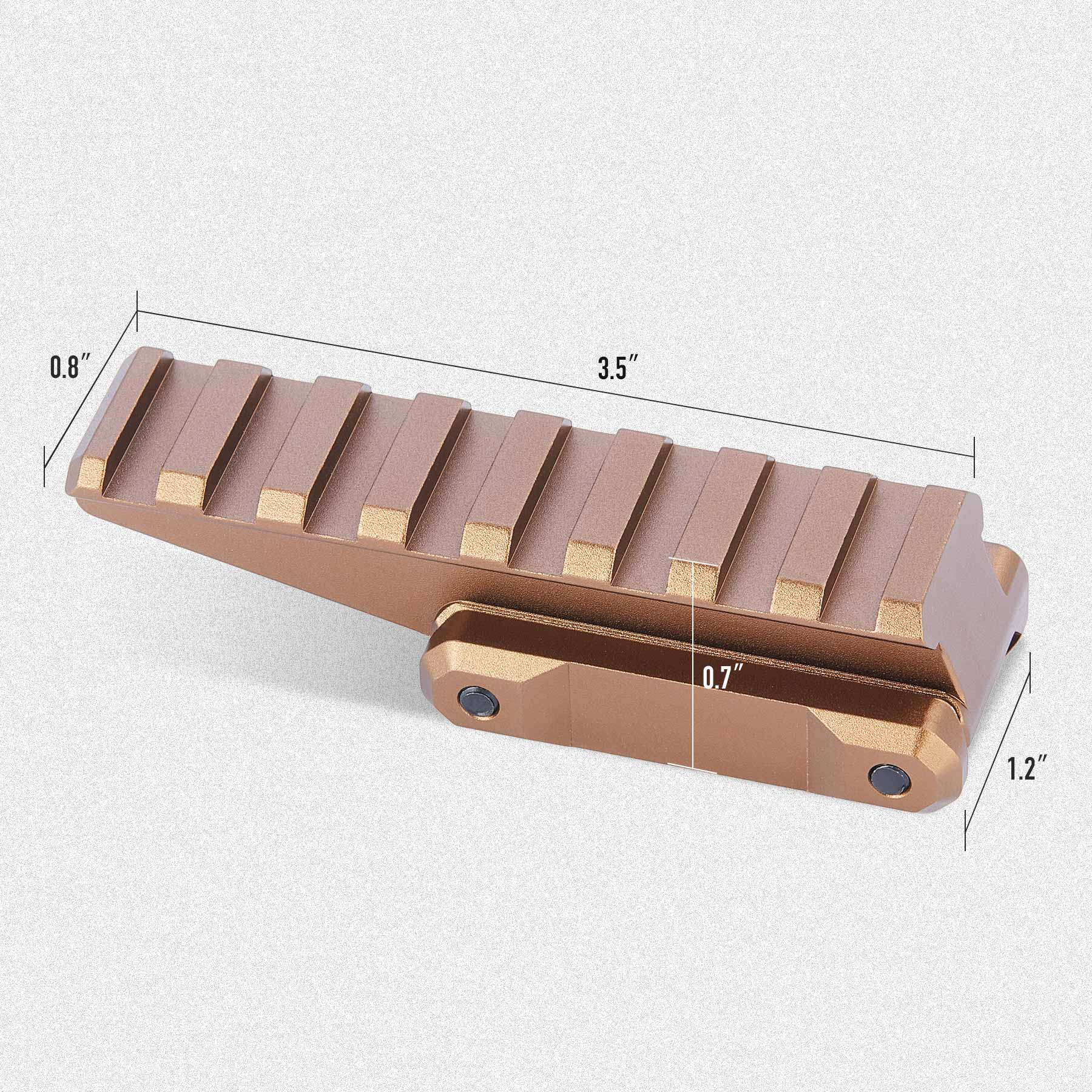 Red-Dot-Riser-Mount-unity riser-gun accessories- picatinny rail-scope mount 