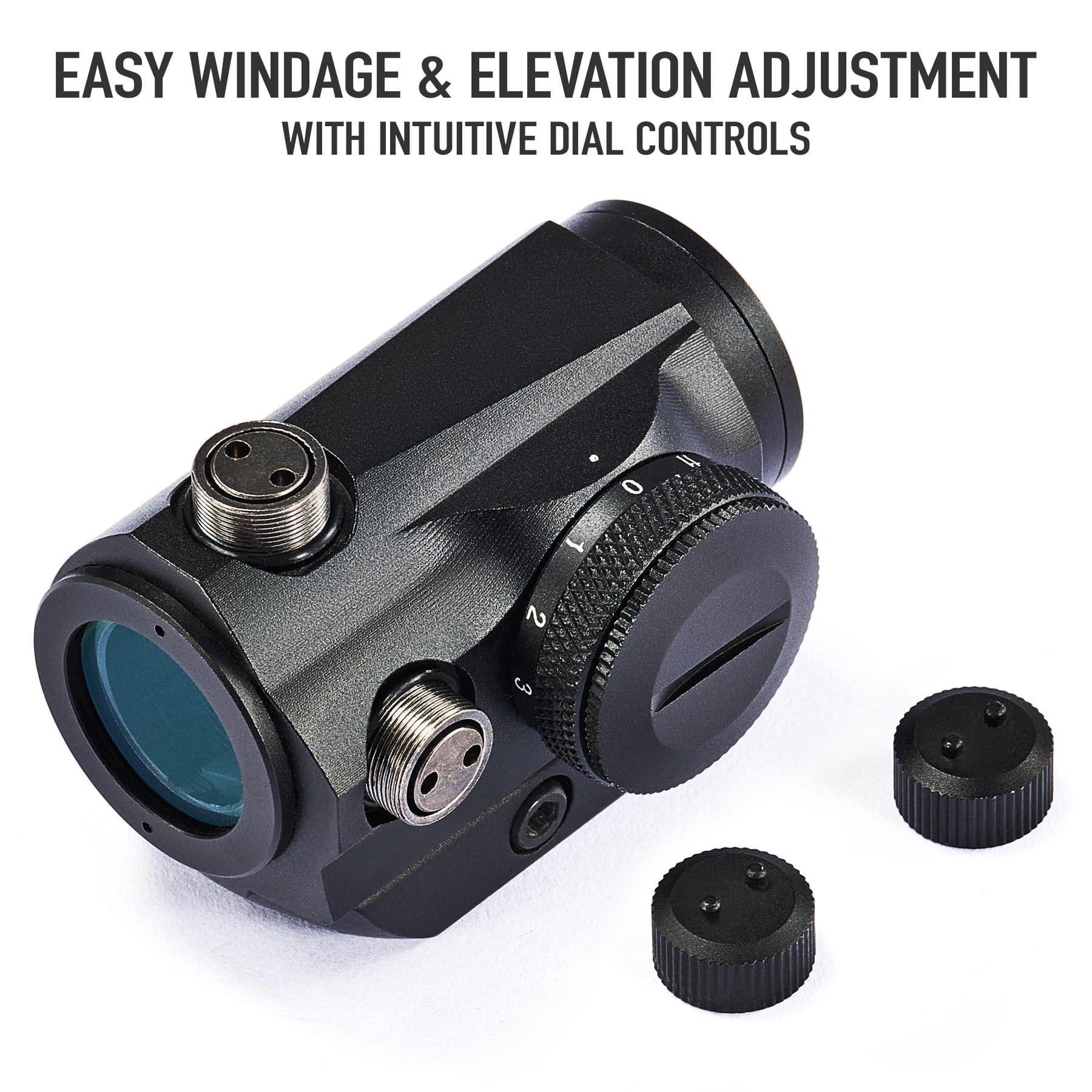 アンタThree-point Rain1 ブラックレッドブルー　25cm 1x22 Tactical Reflex Sight with 11 Brightness Levels, 3 MOA