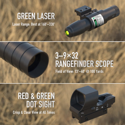     Rifle-Scope-Combo-budget-red-dot-sights-green-sights-red-dot-scopes-