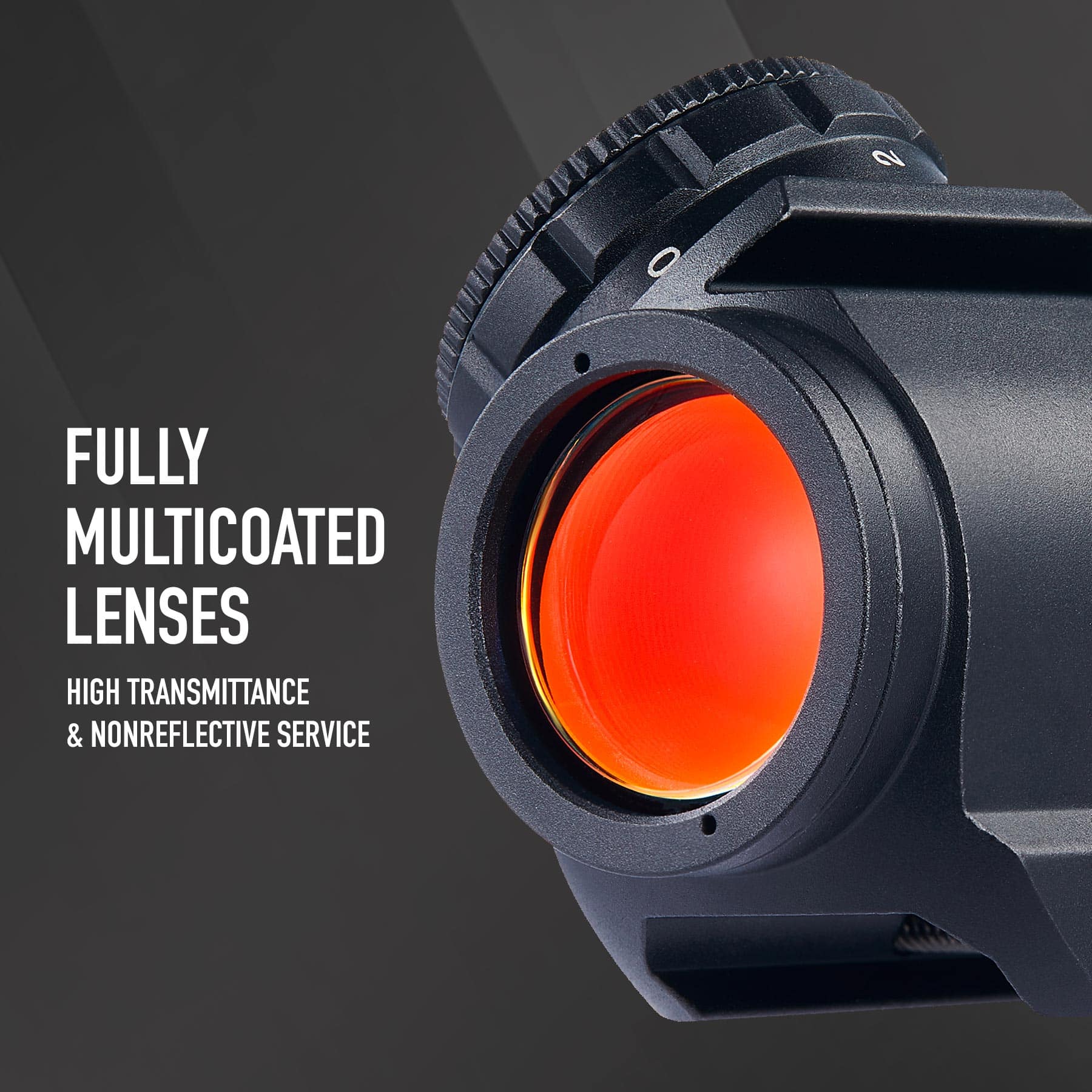 1x20 Red Dot Sight for 20mm Picatinny and Weaver Rails, 3 MOA